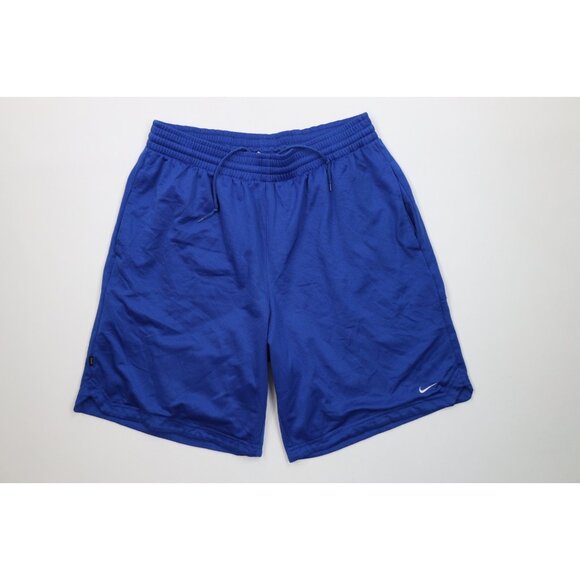 Vintage Nike Mens Large Distressed Travis Scott Mini Swoosh Basketball Shorts - Picture 1 of 13